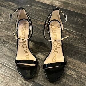 New Sam Edelman Ariella Black Patent Heels (8)